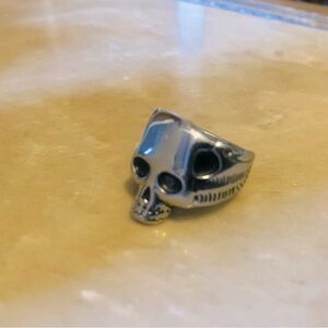 Heavy Metal Skull Men's Ring Stainless Steel size 0.8inch 10 5/8